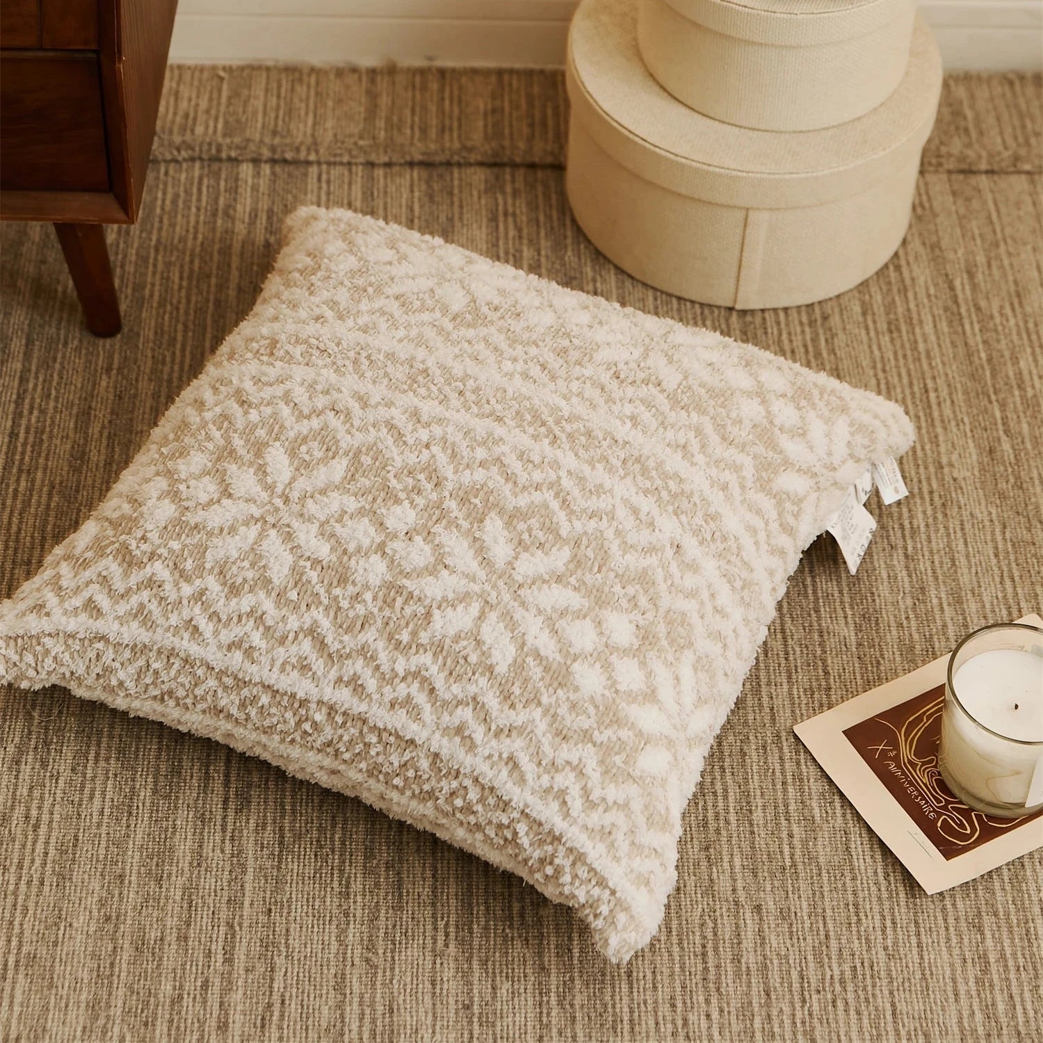 Christmas Snowflake Square Decorative Pillow Cover