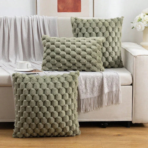 Pineapple Grid Turtle Pattern 3D Soft Cushion Cover (no filling)