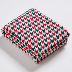 Houndstooth Plaid Blanket