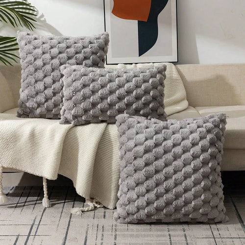 Pineapple Grid Turtle Pattern 3D Soft Cushion Cover (no filling)