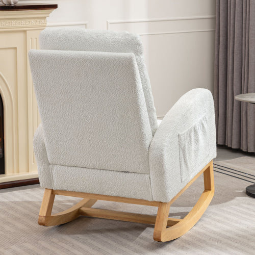 Accent Rocking Chair with Footrest