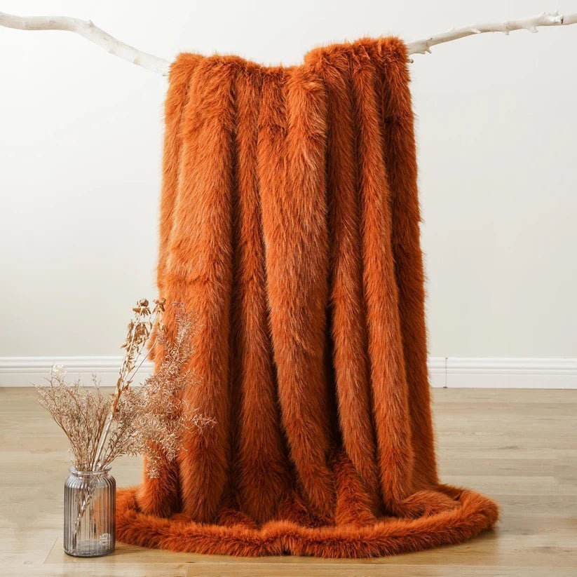 Fluffy Faux Fur Throw